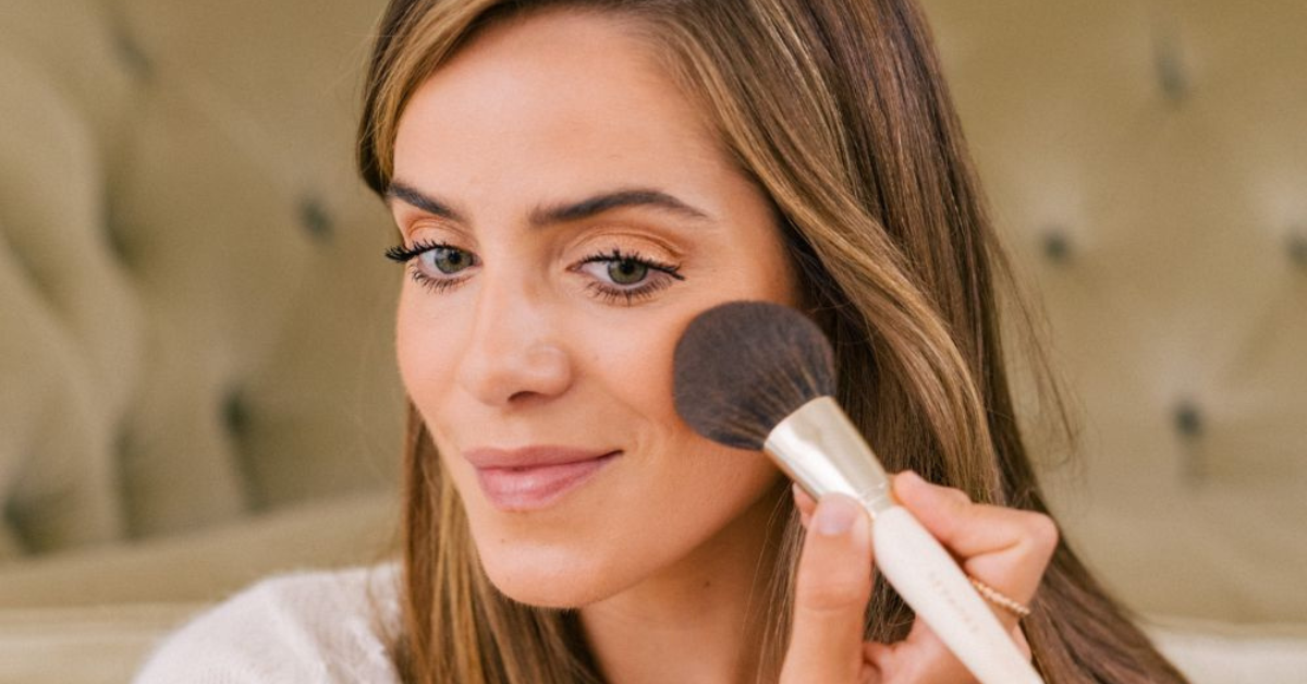 Woman enjoying a private makeup lesson in Harrogate