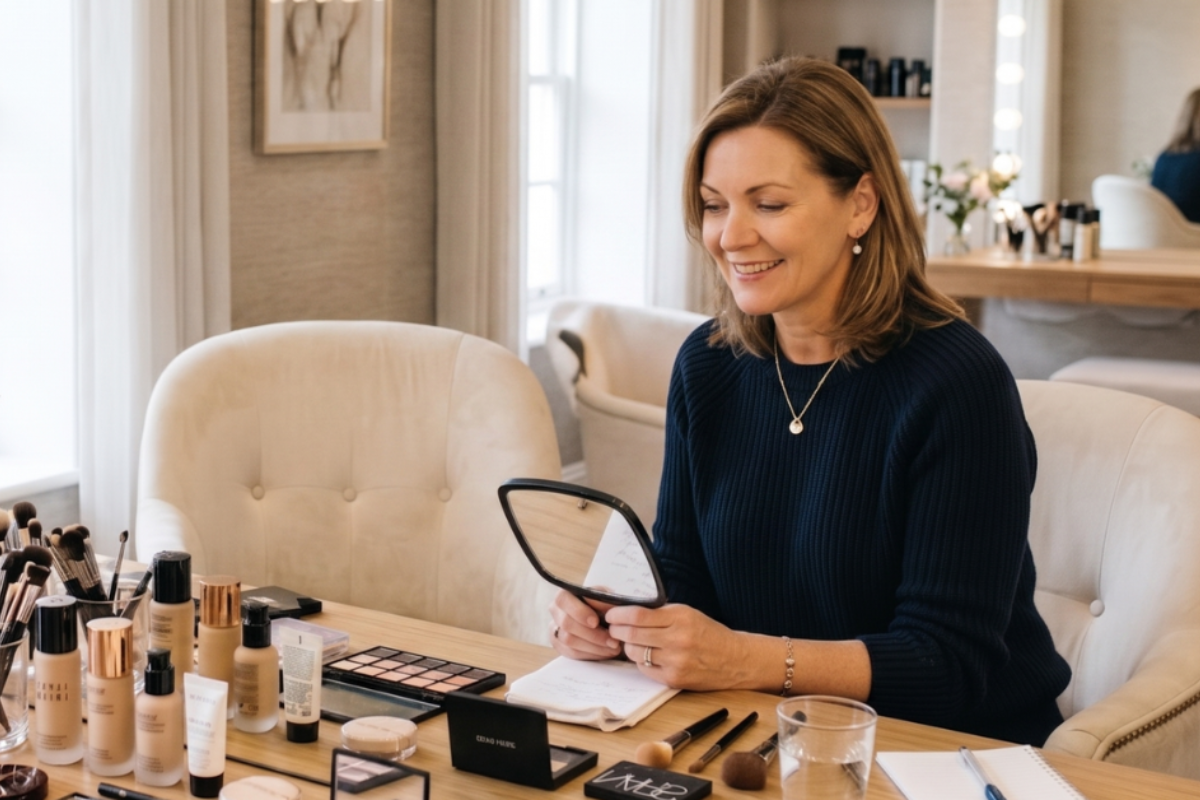 Makeup lessons for women over 40 in Harrogate with Mel England