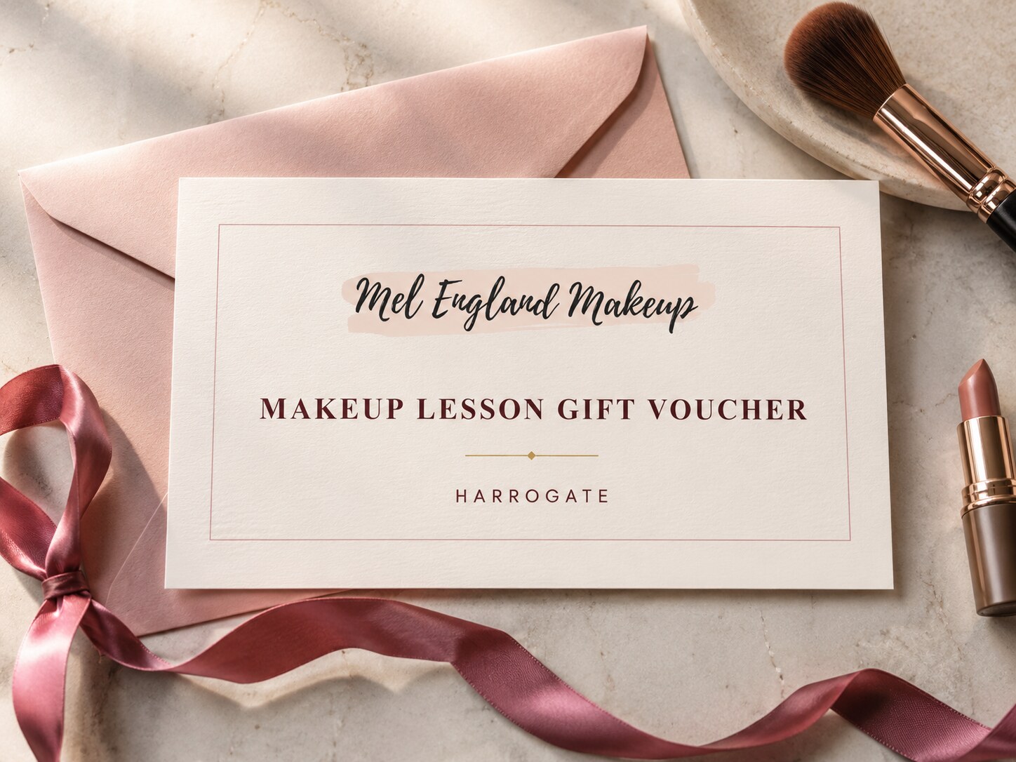 Makeup lesson gift voucher